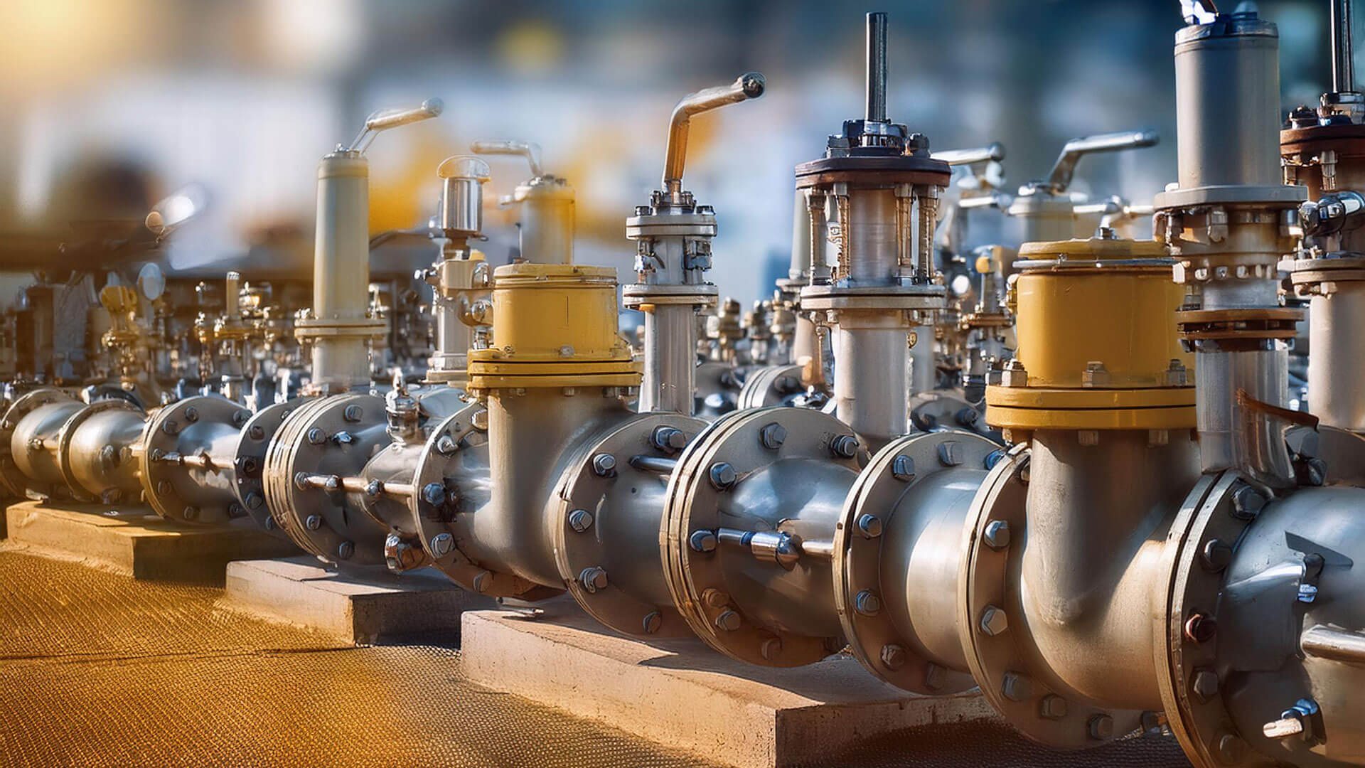 Image of gas valves in the field