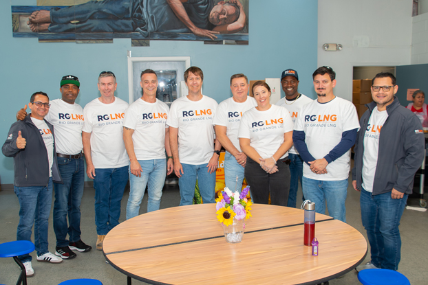 Group of NextDecade volunteers posing for a photo