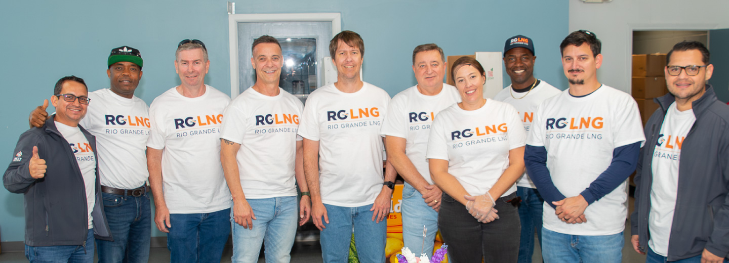 Group of NextDecade volunteers posing for a photo